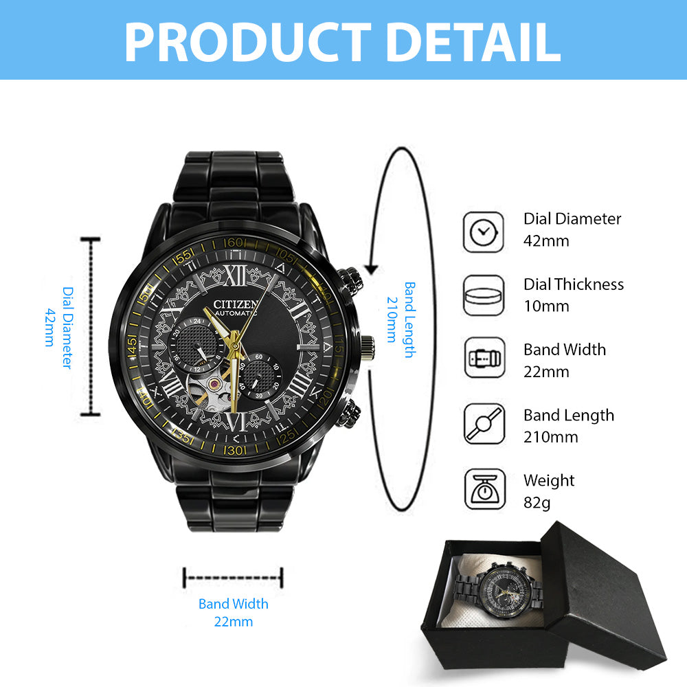 Nier: Automata 10th Anniversary Black Stainless Steel Watch - GNE7473