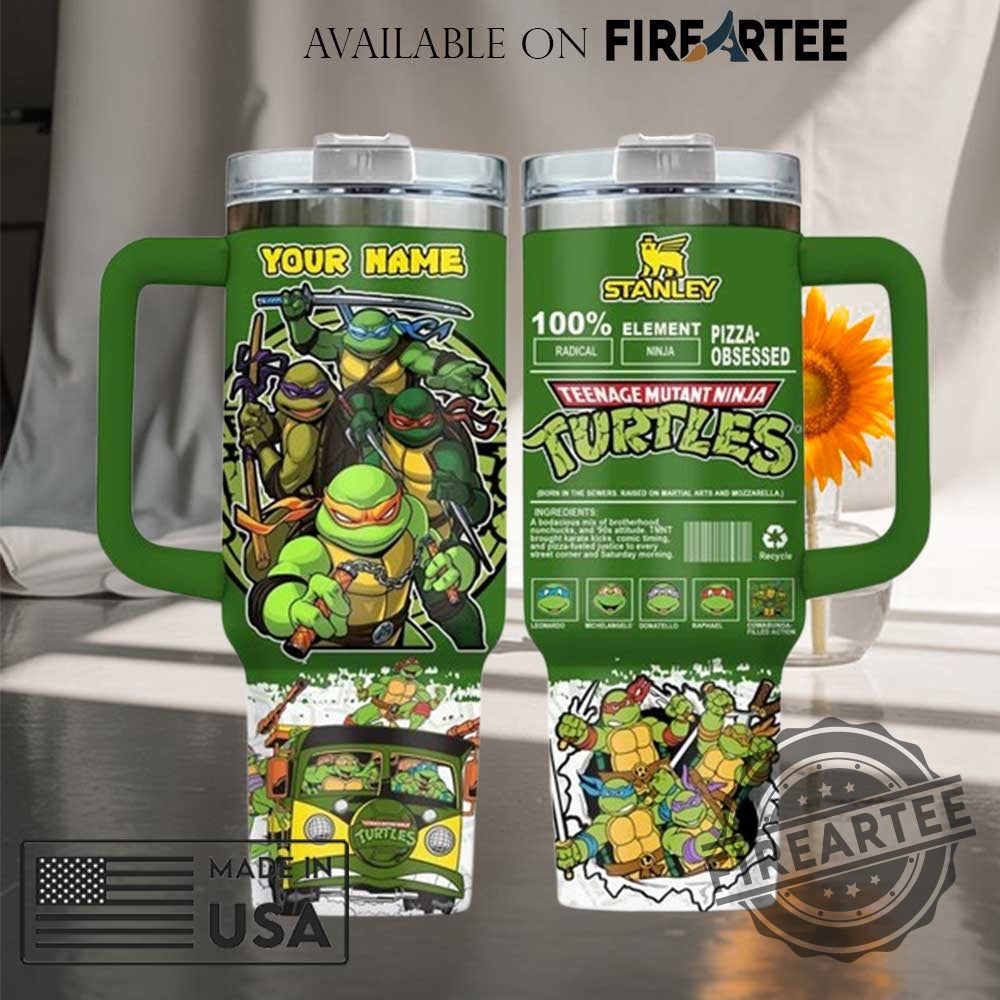 Ninja Turtles Custom Name Stanley Tumbler