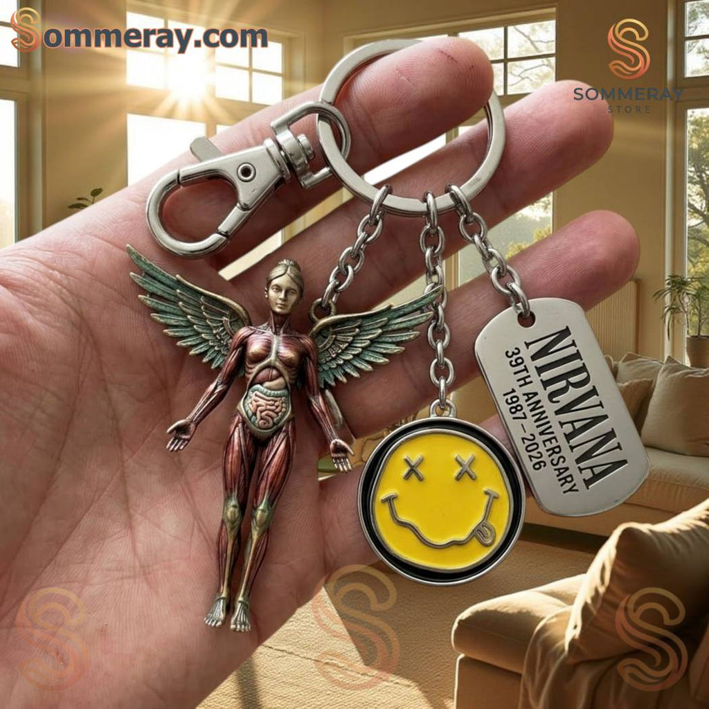 Nirvana 39th Anniversary Keychain