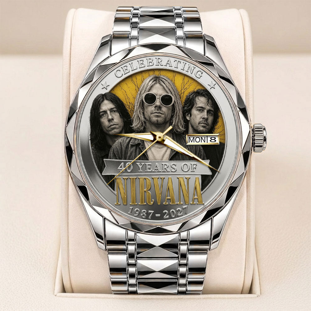 Nirvana 40th Anniversary Alloy Luxury Quartz Watch - TANTN24640