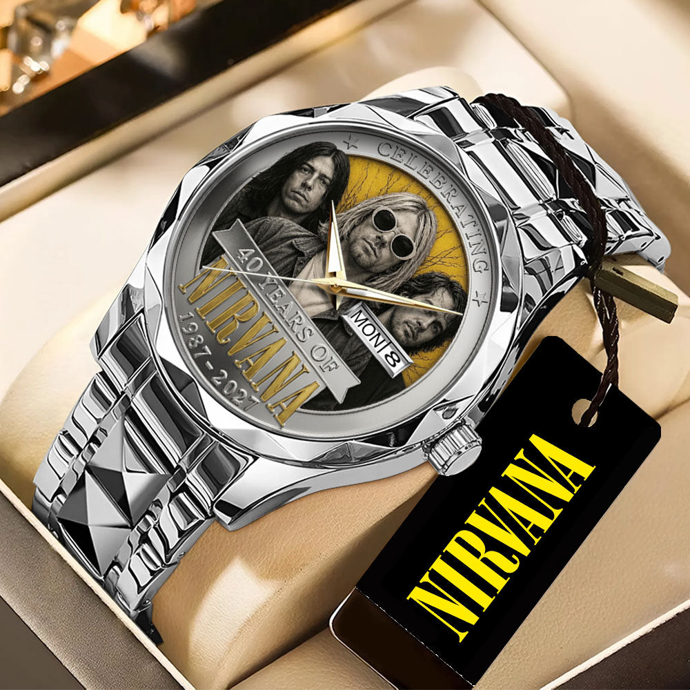 Nirvana 40th Anniversary Alloy Luxury Quartz Watch - TANTN24640