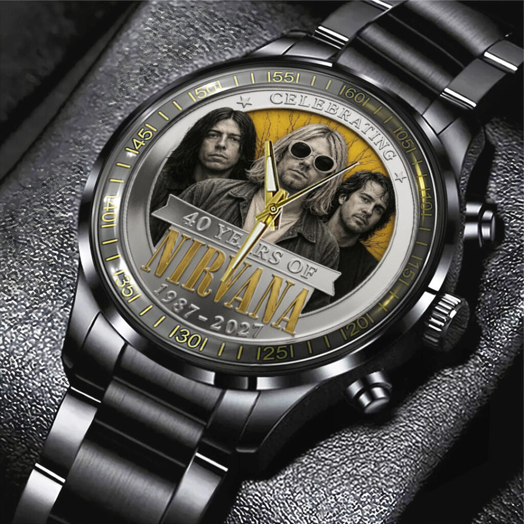 Nirvana 40th Anniversary Black Stainless Steel Watch - TANTN24642