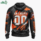 Nll Buffalo Bandits Special Black Metal Design Hoodie