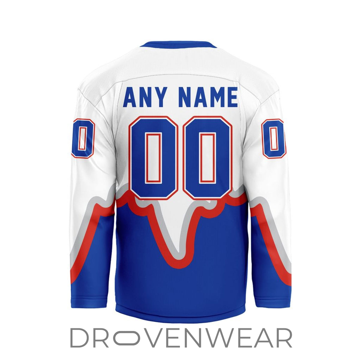 Nll Toronto Rock Personalized Away V-shaped Hockey Jersey Design