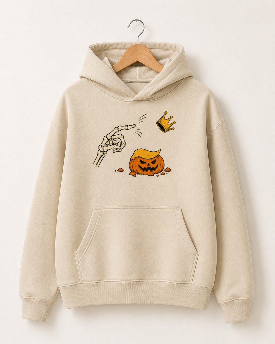 No Kings Skeleton Pumpkin Trump Halloween Shirt