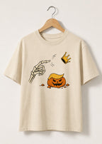 No Kings Skeleton Pumpkin Trump Halloween Shirt