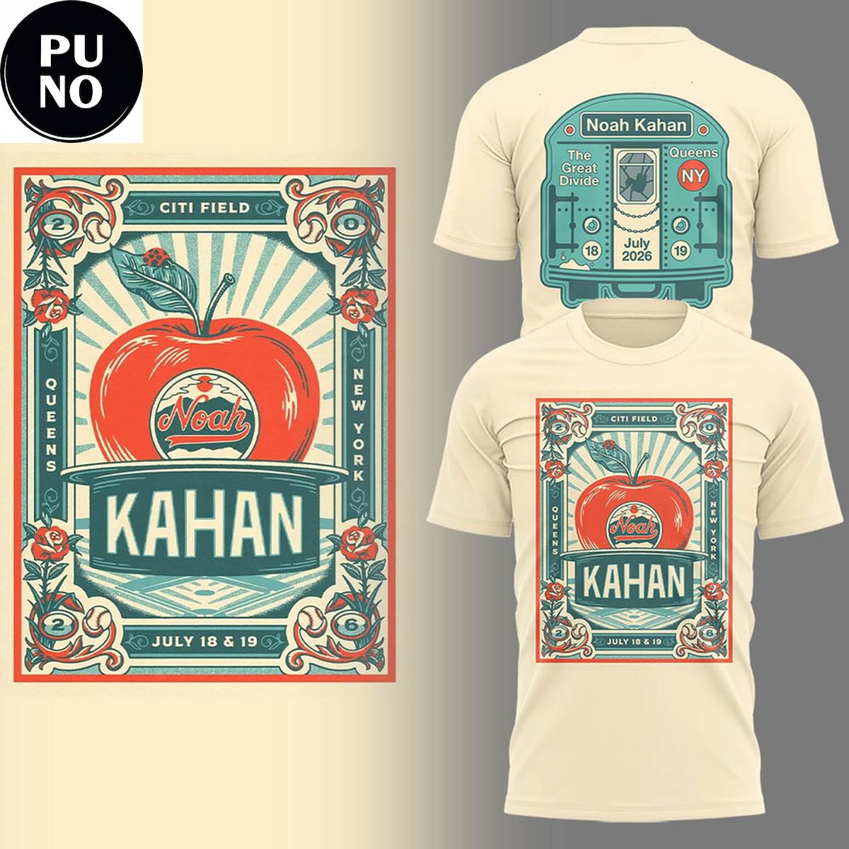 Noah Kahan The Great Divide Tour 2026 Live At Citi Field Hoodie T-Shirt