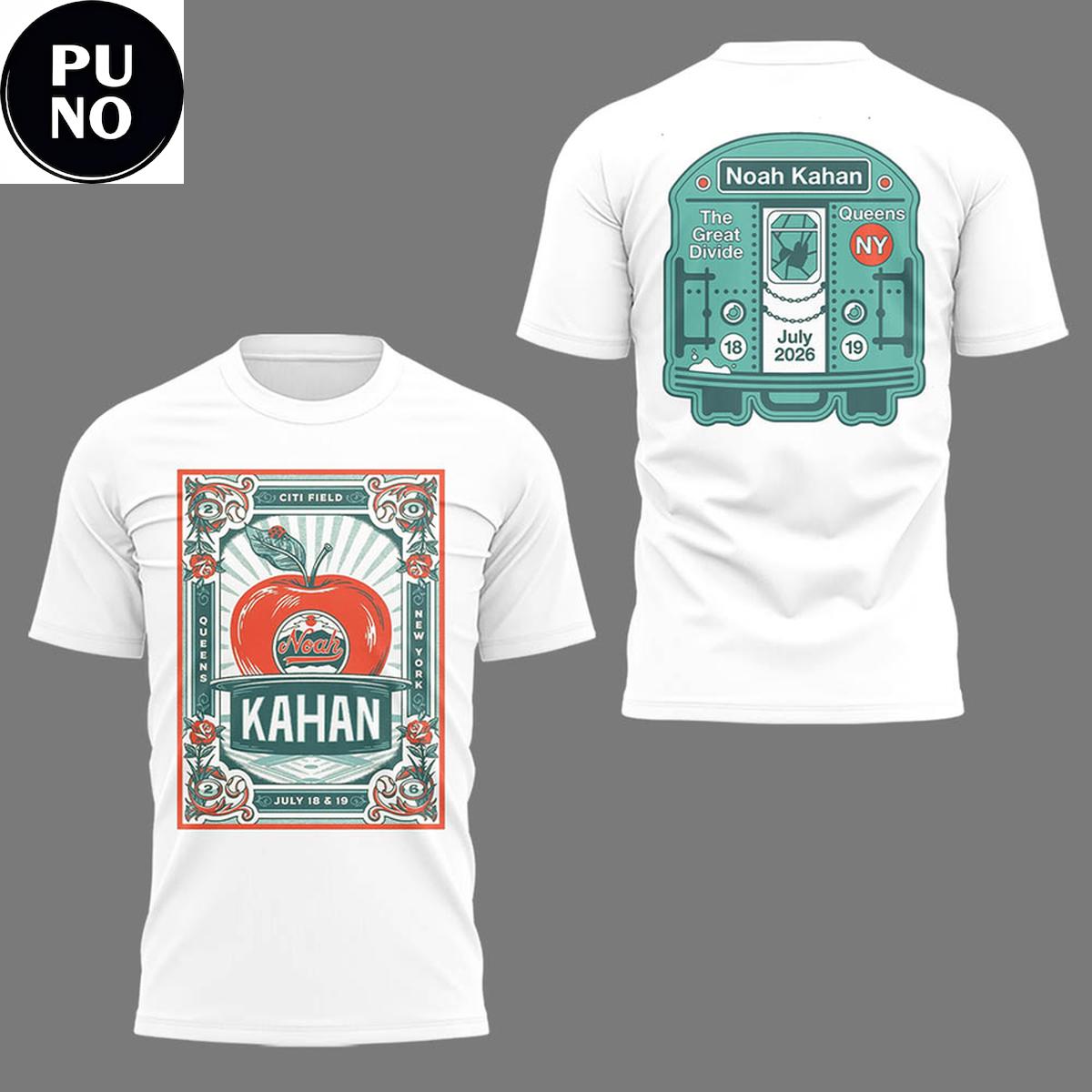 Noah Kahan The Great Divide Tour 2026 Live At Citi Field Hoodie T-Shirt