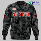North Carolina State Wolfpack 2026 Black Camo Sweatshirt