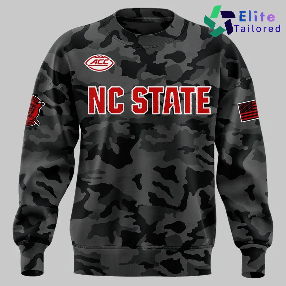North Carolina State Wolfpack 2026 Black Camo Sweatshirt