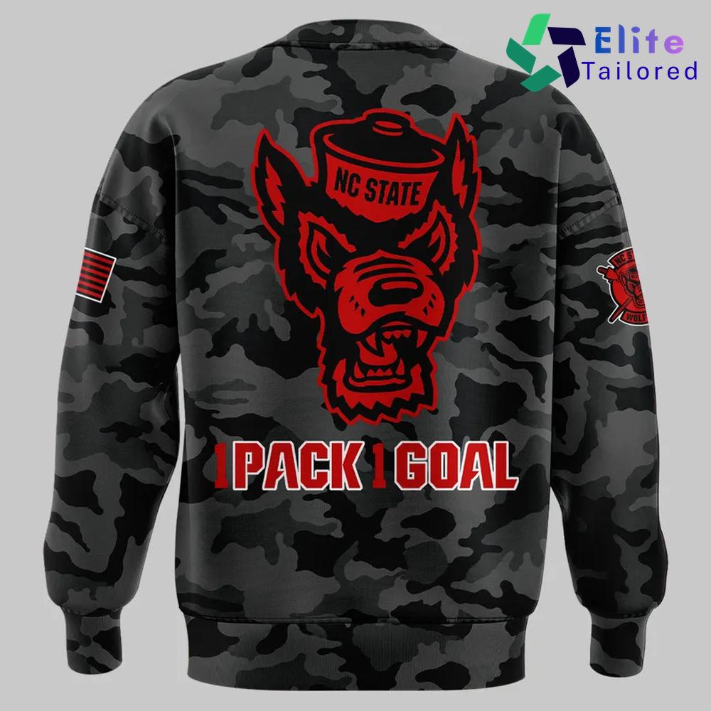 North Carolina State Wolfpack 2026 Black Camo Sweatshirt