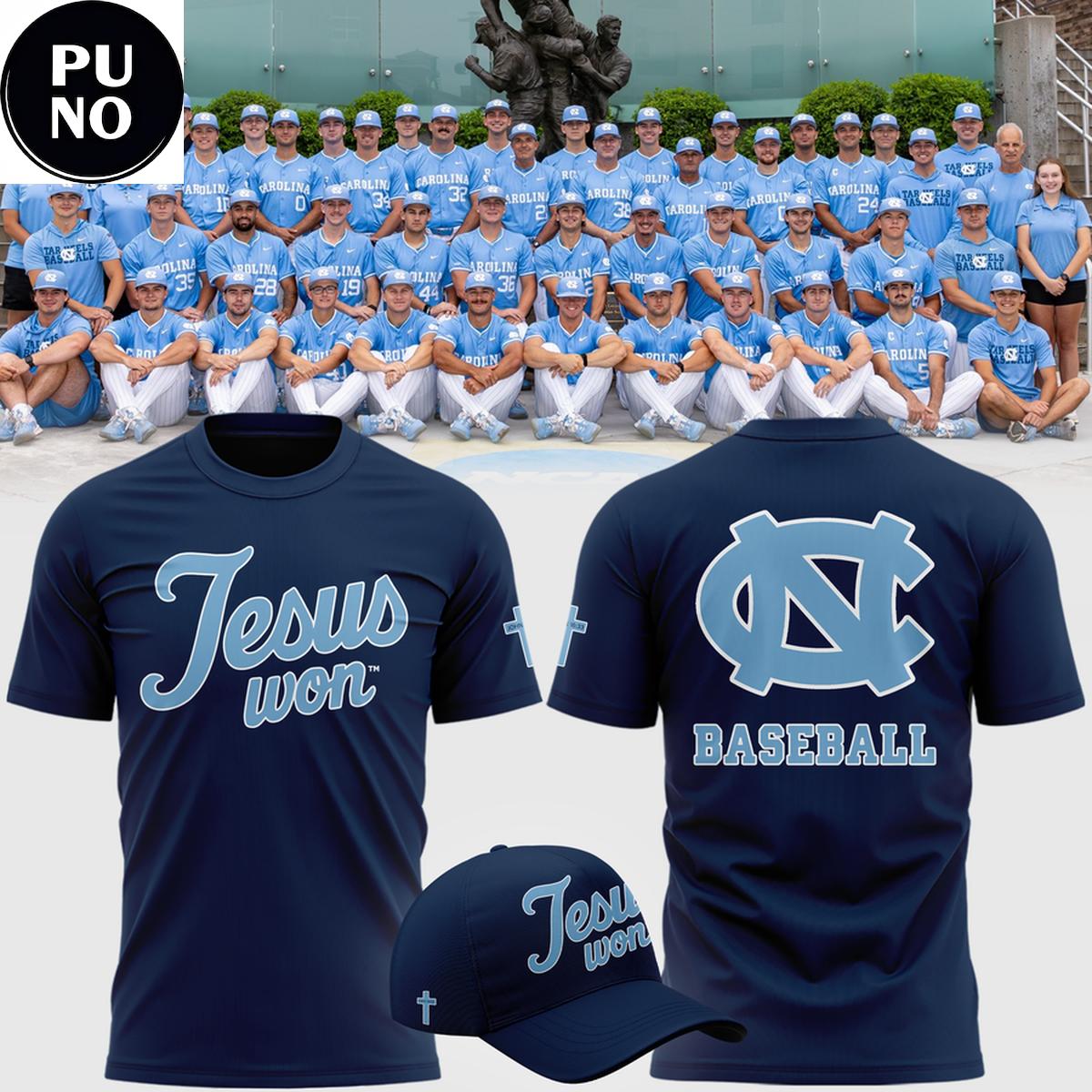 North Carolina Tar Heels 2026 Jesus Won T-Shirt