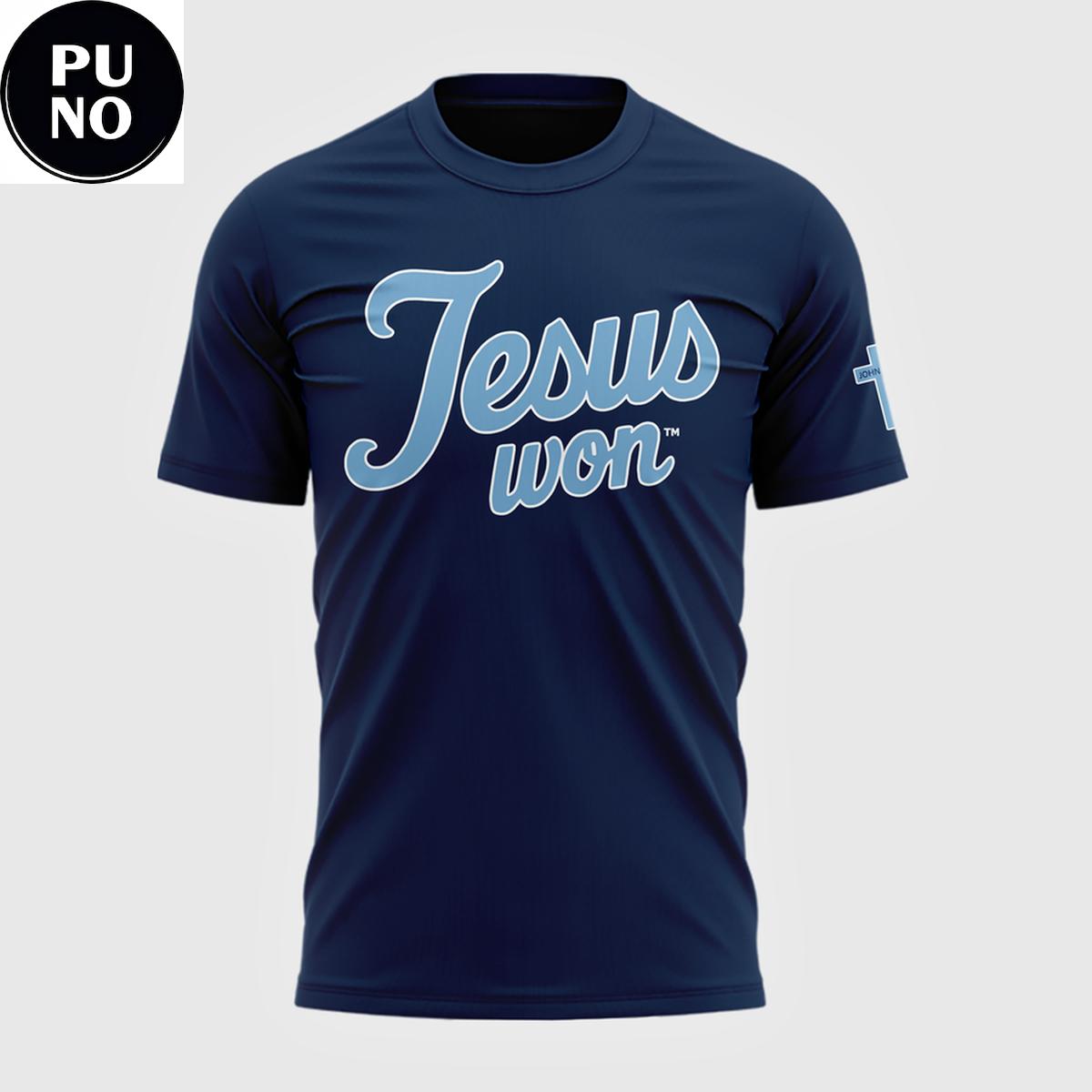 North Carolina Tar Heels 2026 Jesus Won T-Shirt