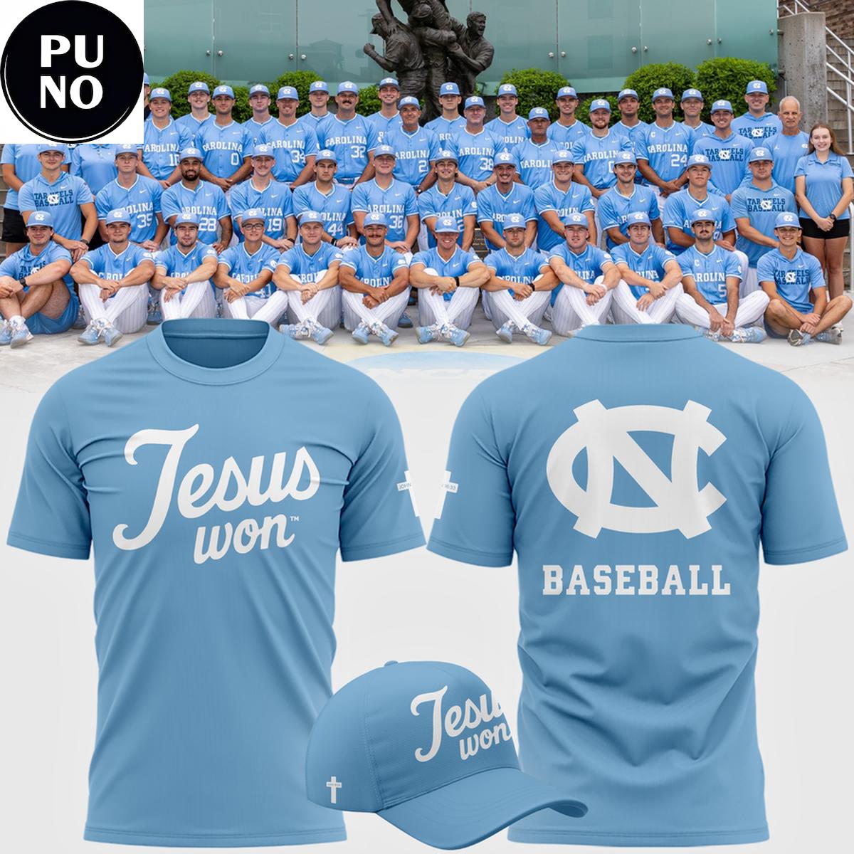 North Carolina Tar Heels 2026 Jesus Won T-Shirt