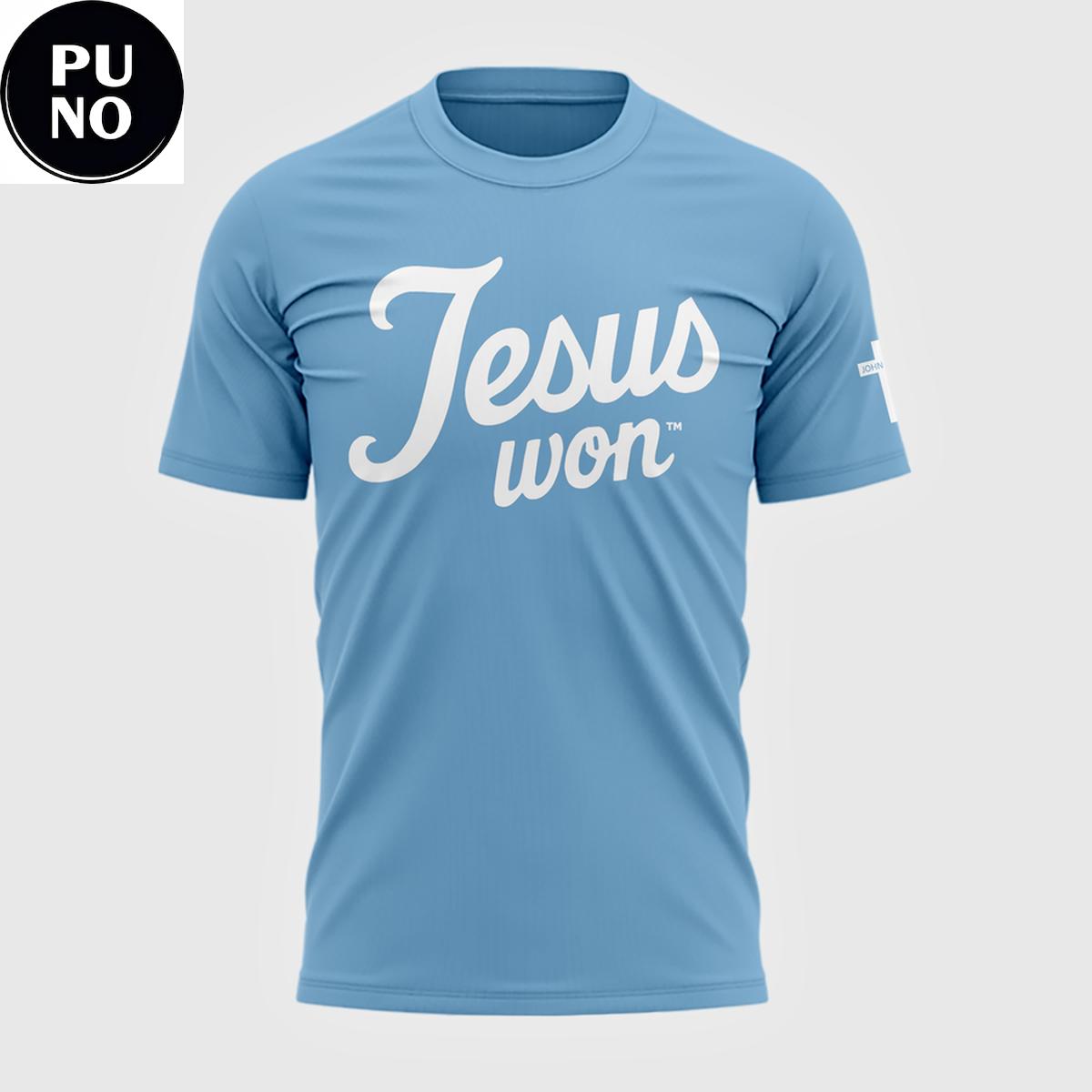North Carolina Tar Heels 2026 Jesus Won T-Shirt