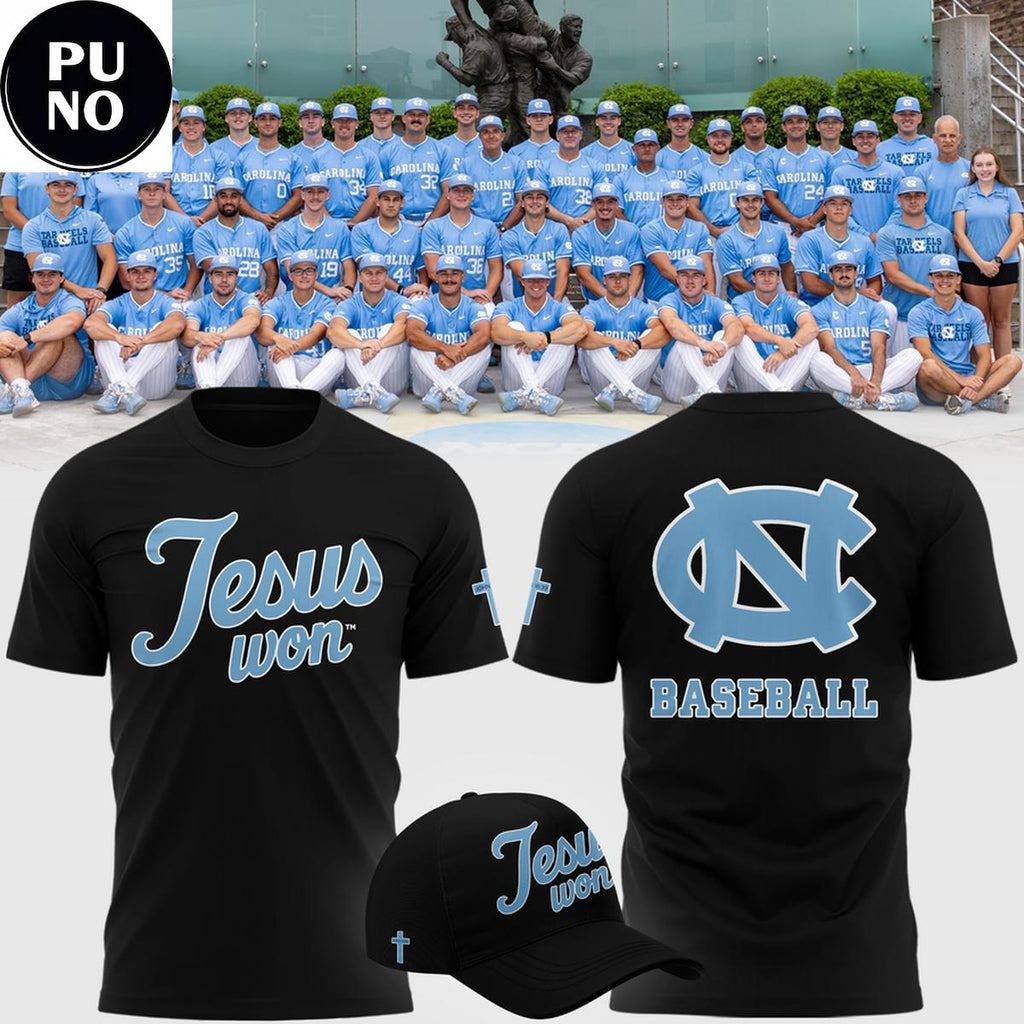 North Carolina Tar Heels 2026 Jesus Won T-Shirt