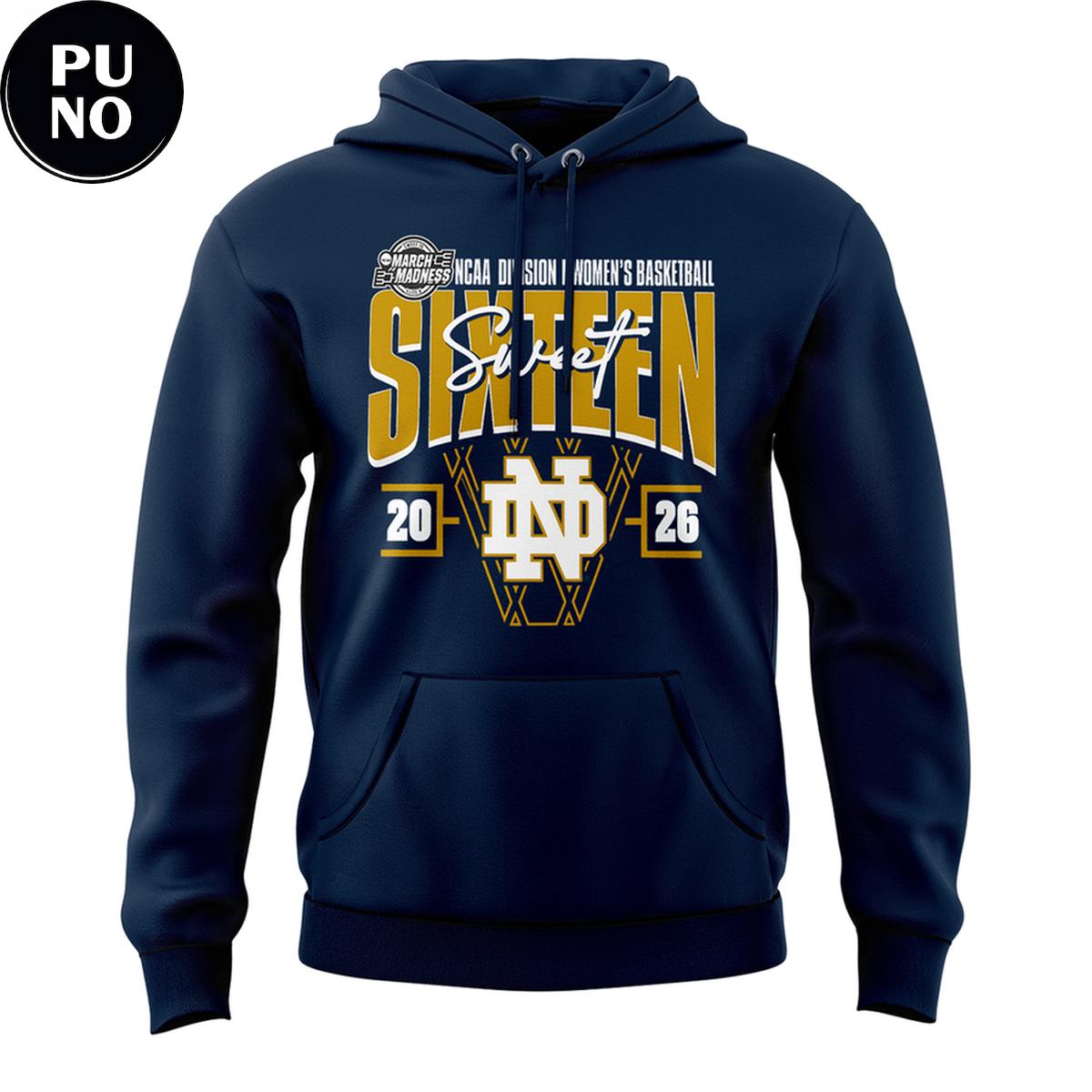 Notre Dame Fighting Irish 2026 NCAA Women's Basketball Tournament March Madness Hoodie Shirt