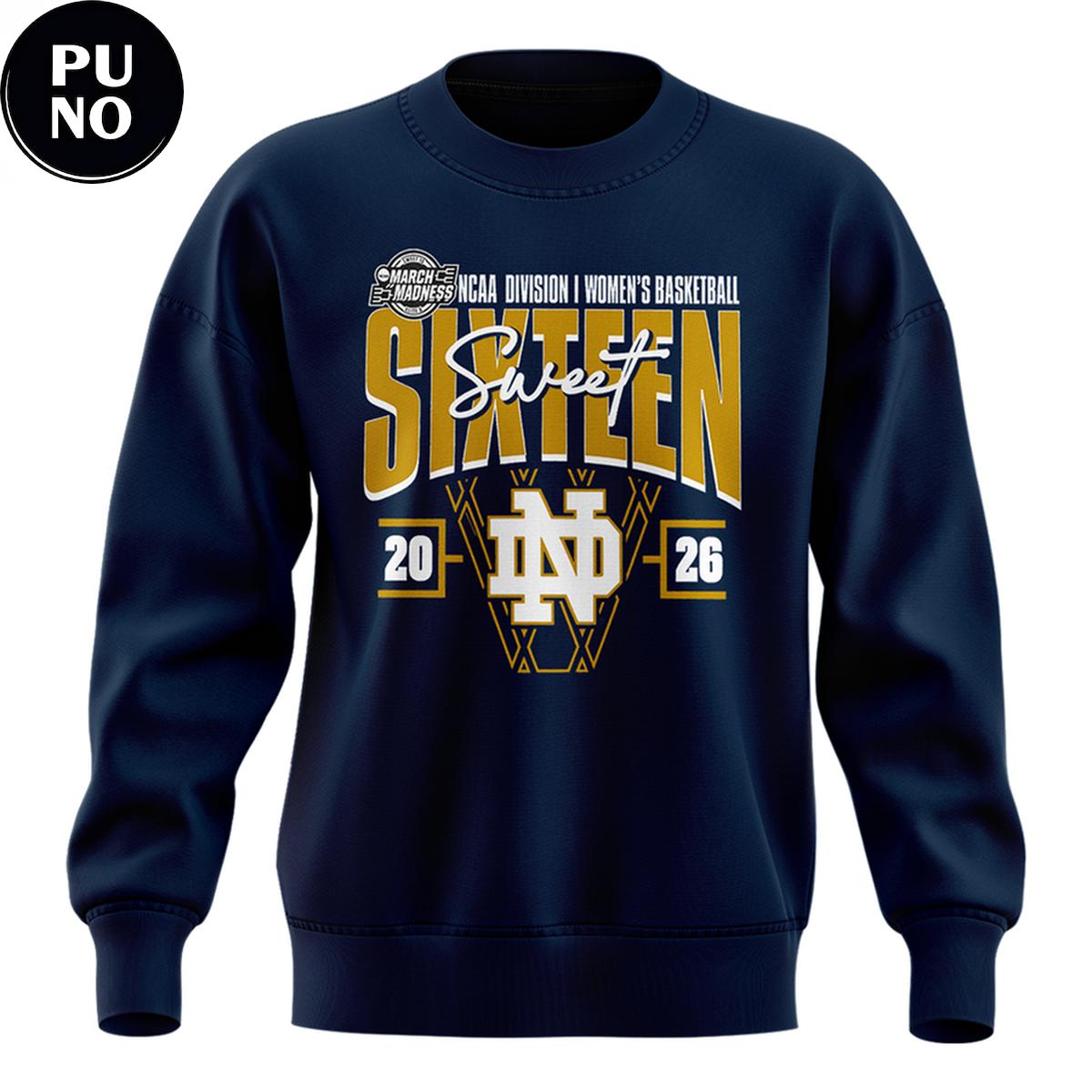 Notre Dame Fighting Irish 2026 NCAA Women's Basketball Tournament March Madness Hoodie Shirt