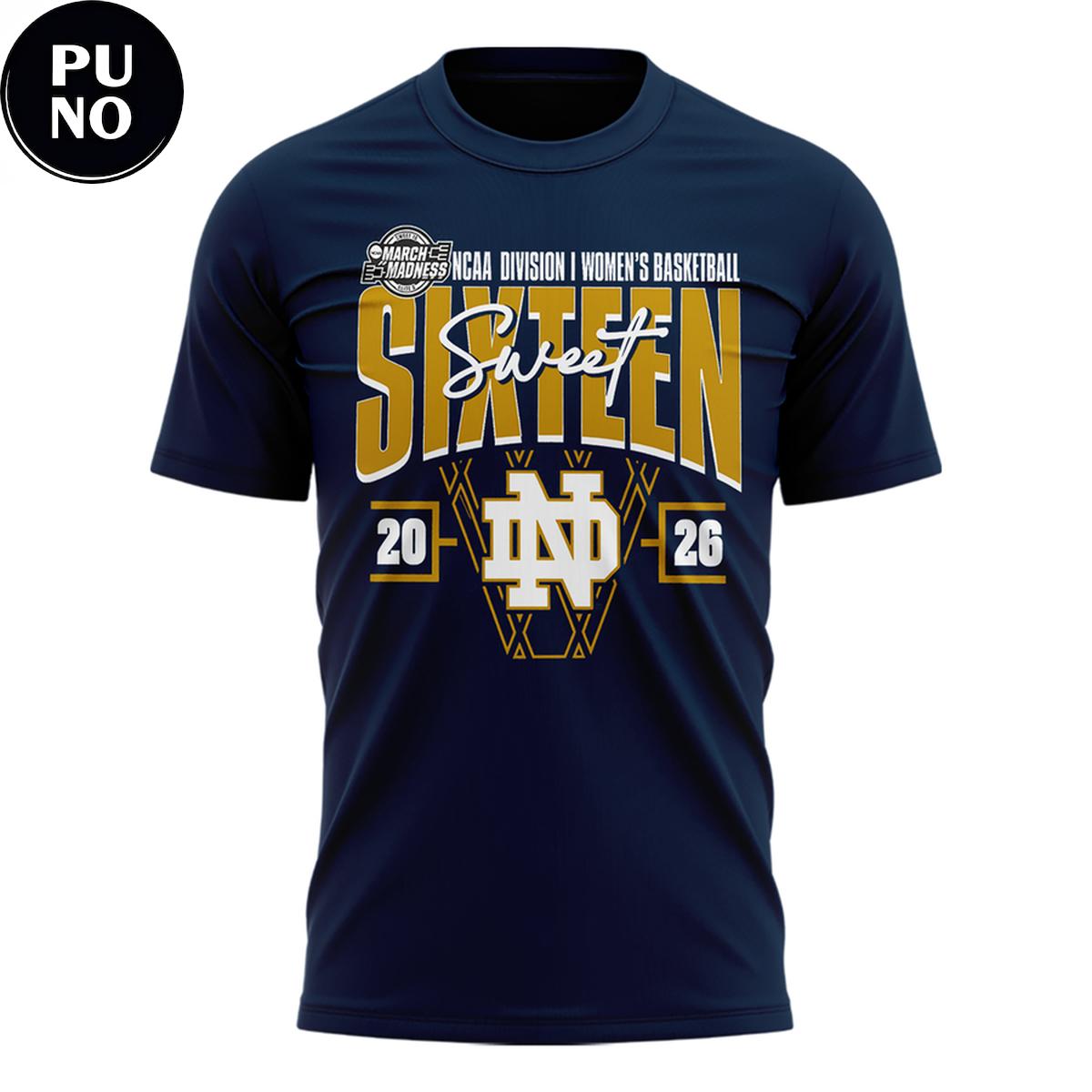 Notre Dame Fighting Irish 2026 NCAA Women's Basketball Tournament March Madness Hoodie Shirt