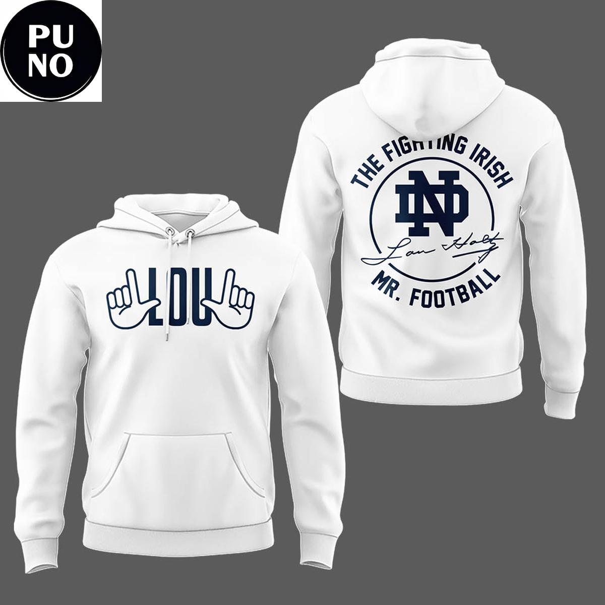 Notre Dame Fighting Irish Remembering The Life And Legacy Of Lou Holtz 2026 Hoodie T-Shirt