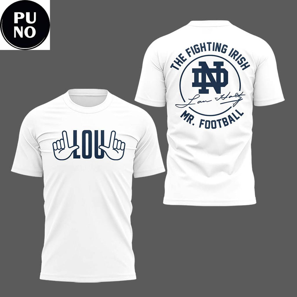 Notre Dame Fighting Irish Remembering The Life And Legacy Of Lou Holtz 2026 Hoodie T-Shirt