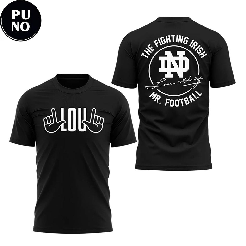 Notre Dame Fighting Irish Remembering The Life And Legacy Of Lou Holtz 2026 Hoodie T-Shirt
