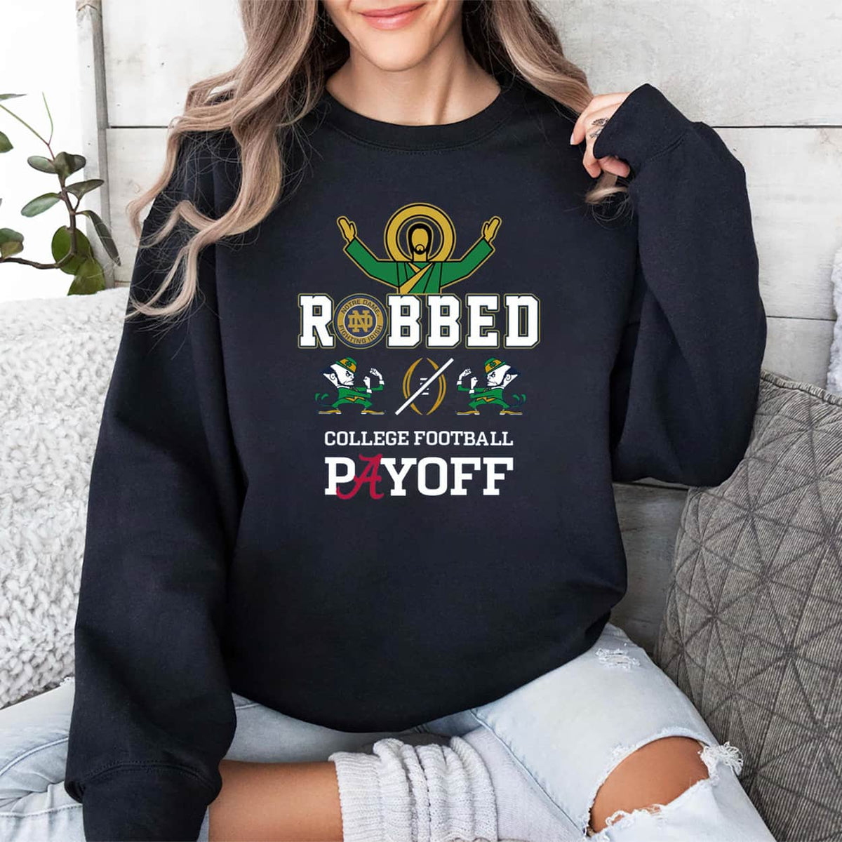 Notre Dame Robbed CFP Playoff Shirt
