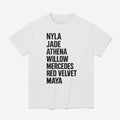 Nyla Jade Athena Willow Mercedes Red Velvet Maya Shirt