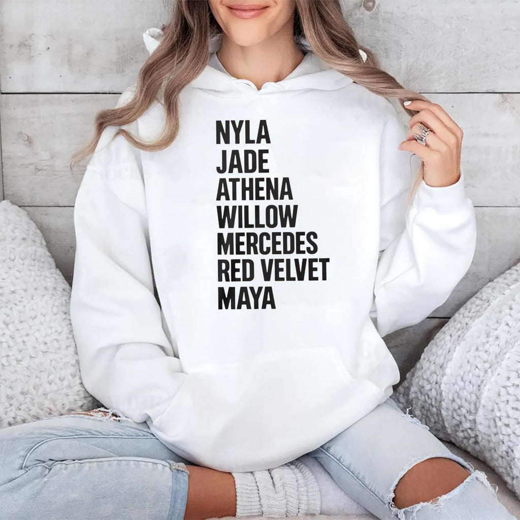 Nyla Jade Athena Willow Mercedes Red Velvet Maya Shirt