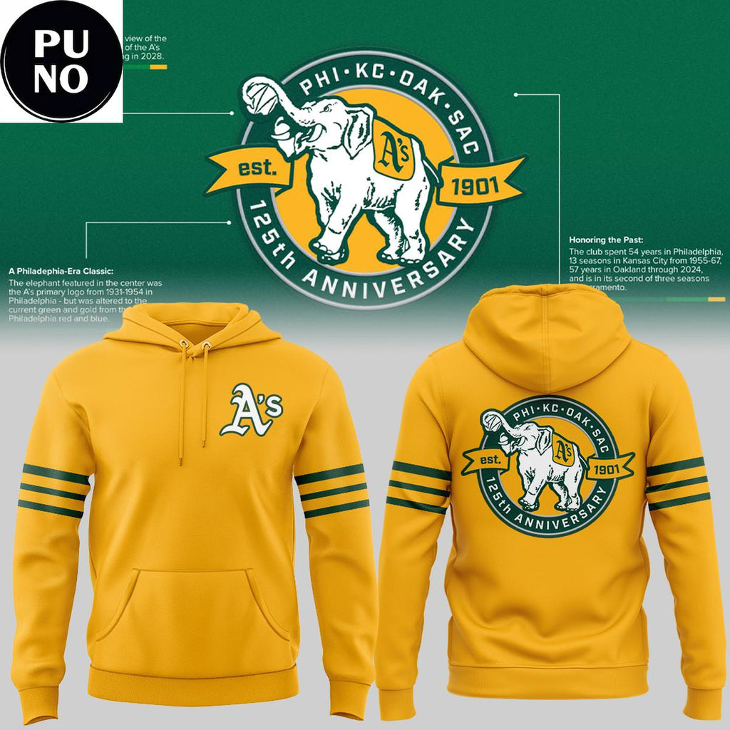 Oakland Athletics 2026 Celebrating Our 125th Anniversary Hoodie