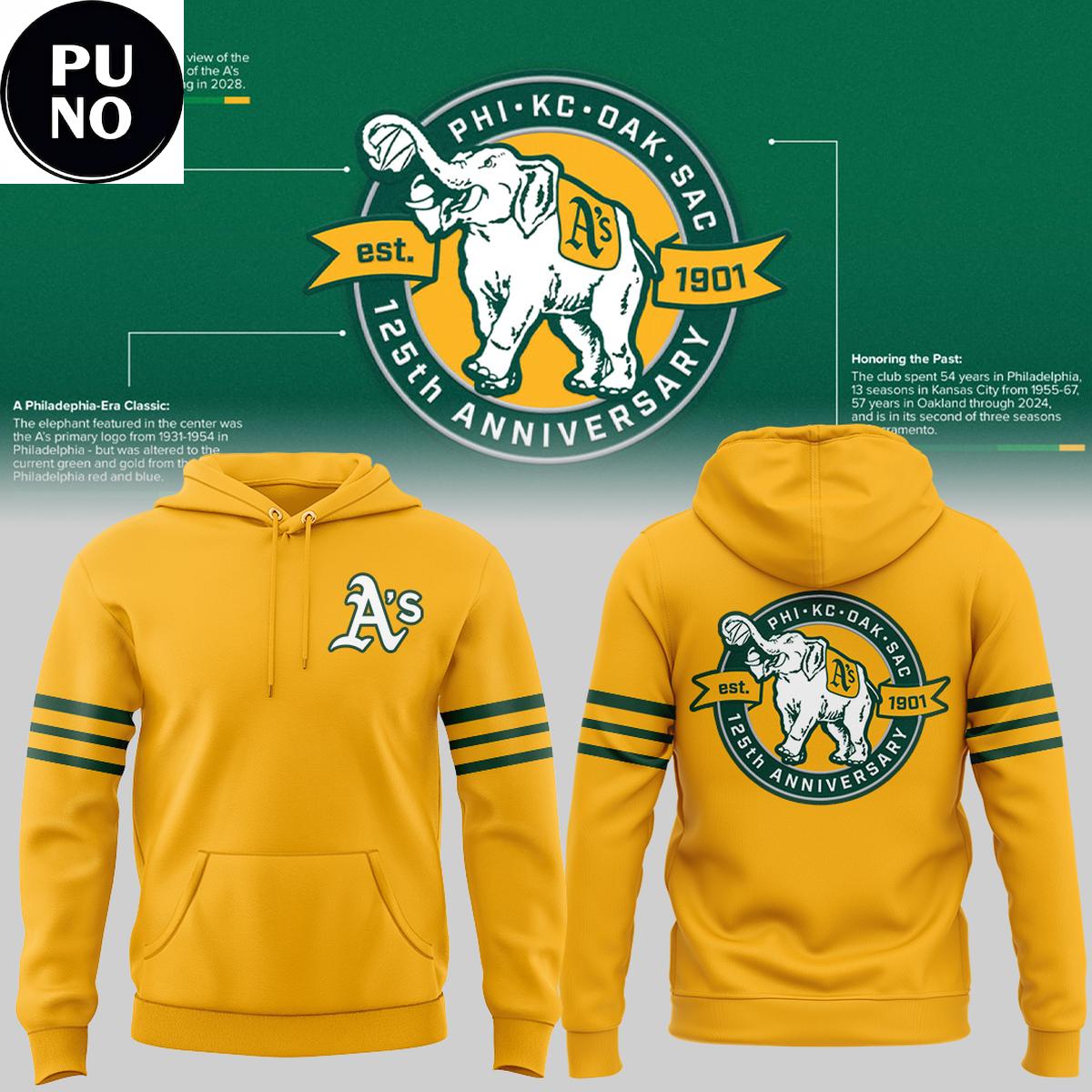 Oakland Athletics 2026 Celebrating Our 125th Anniversary Hoodie