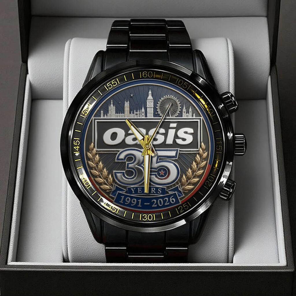 Oasis 35th Anniversary Black Stainless Steel Watch - TANTN24649