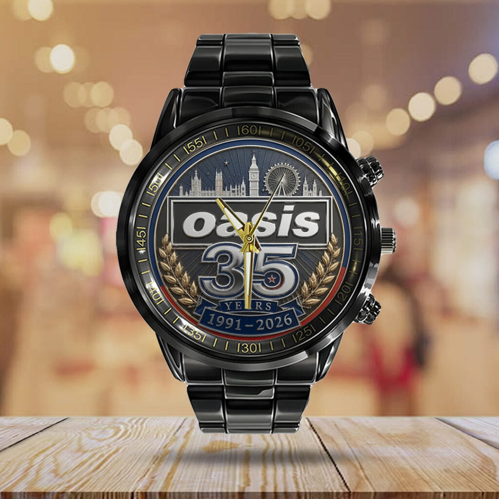 Oasis 35th Anniversary Black Stainless Steel Watch - TANTN24649