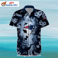 Ocean Wave New England Patriots Aloha Shirt