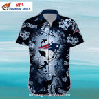 Ocean Wave New England Patriots Aloha Shirt