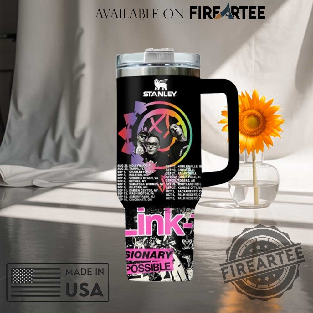 Official Blink182 Missionary Impossible 2025 Stanley Style Tumbler