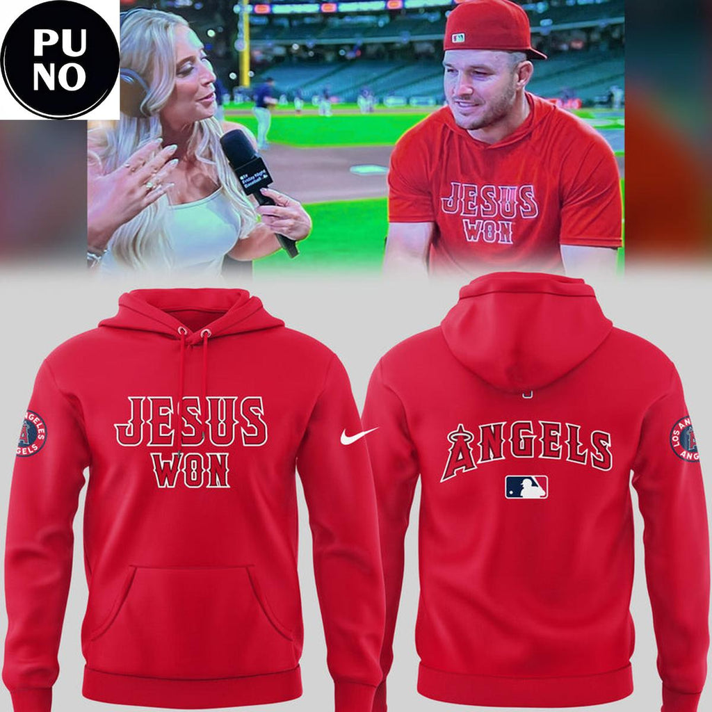 Official Los Angeles Angels Jesus Won 2026 Hoodie T-Shirt