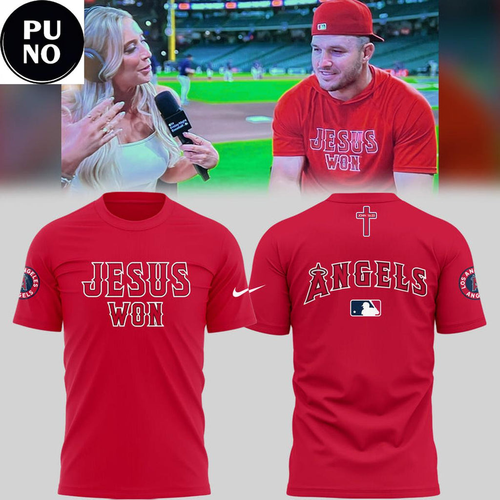 Official Los Angeles Angels Jesus Won 2026 Hoodie T-Shirt