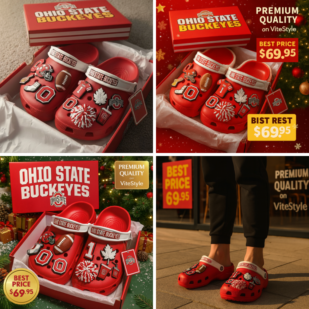Ohio State Buckeyes Croc Charms