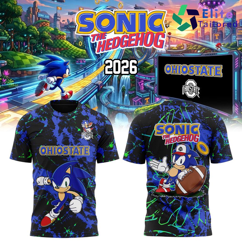 Ohio State Buckeyes Football Sonic The Hedgehog 2026 T-Shirt