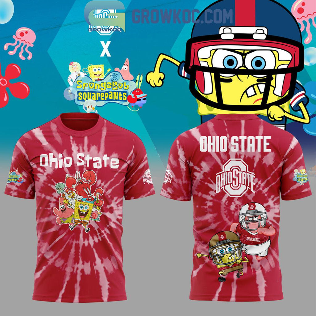 Ohio State Buckeyes SpongeBob SquarePants Hoodie Shirt