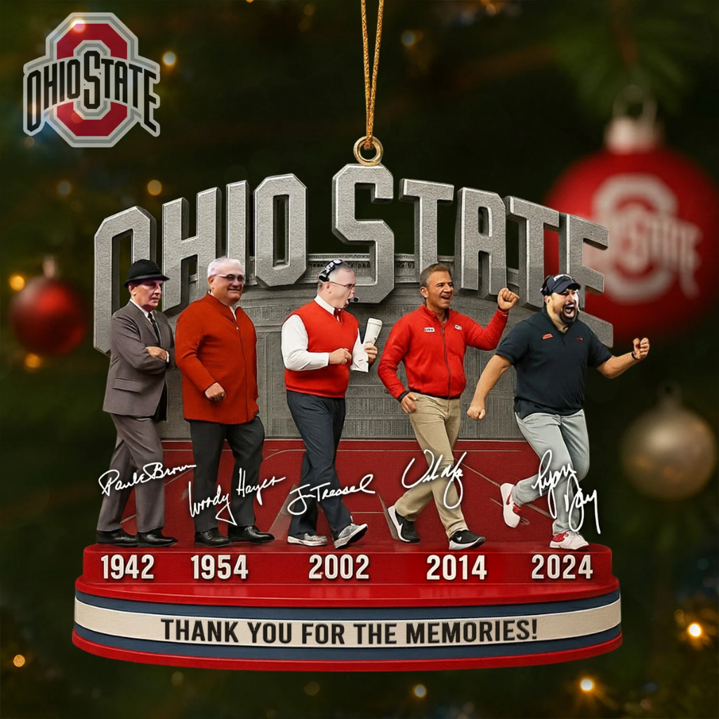 Ohio State Coach Thank for the memories Ornament