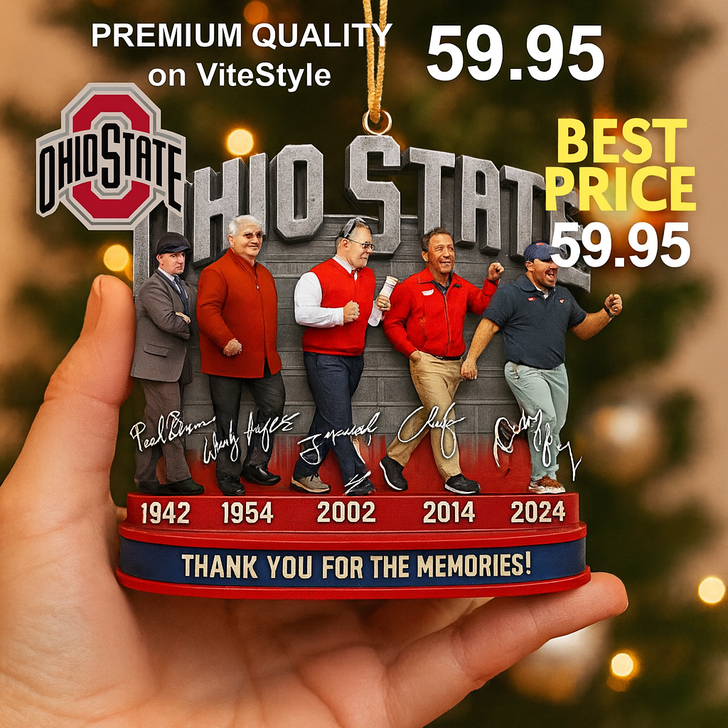 Ohio State Coach Thank for the memories Ornament