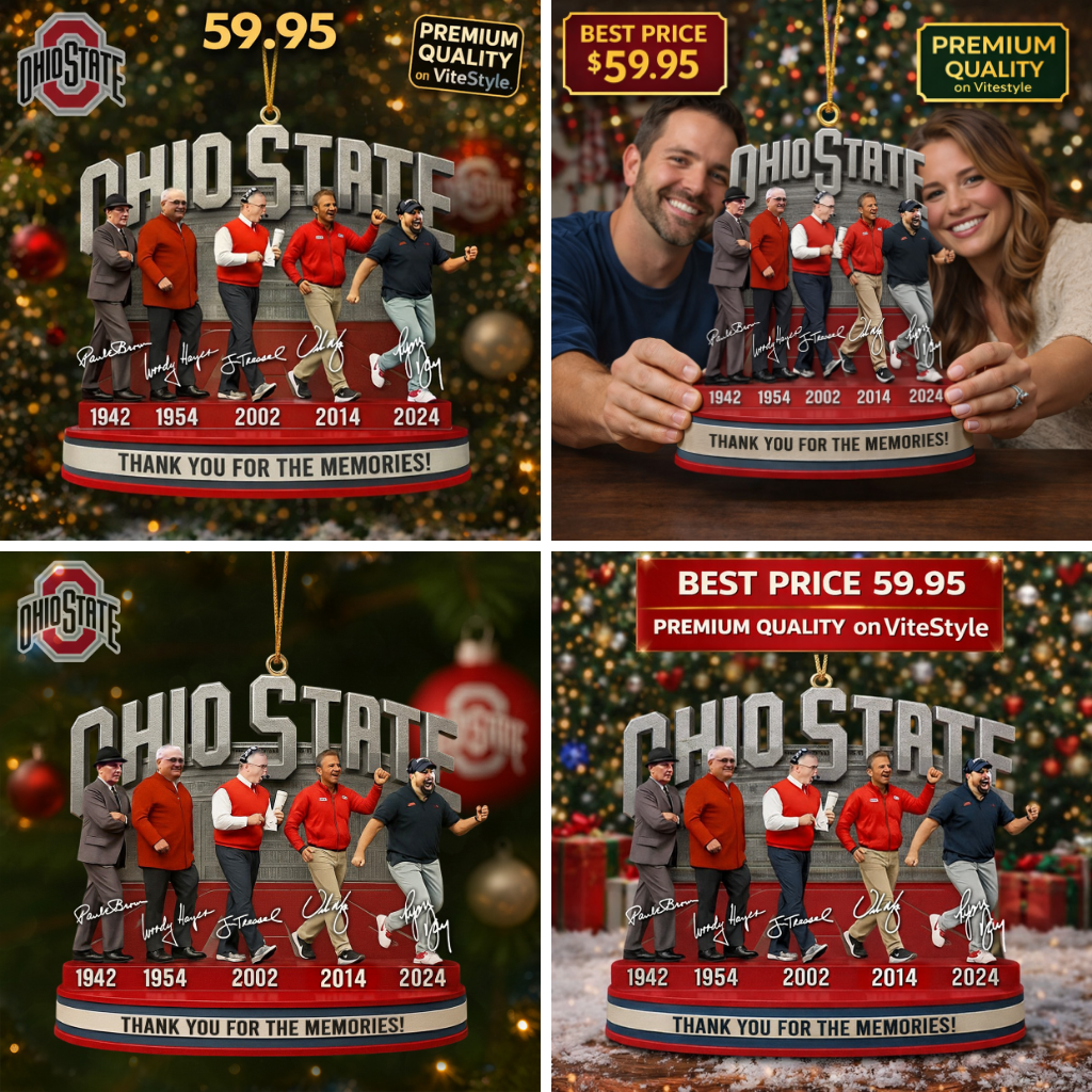 Ohio State Coachs Thank for memories Ornament