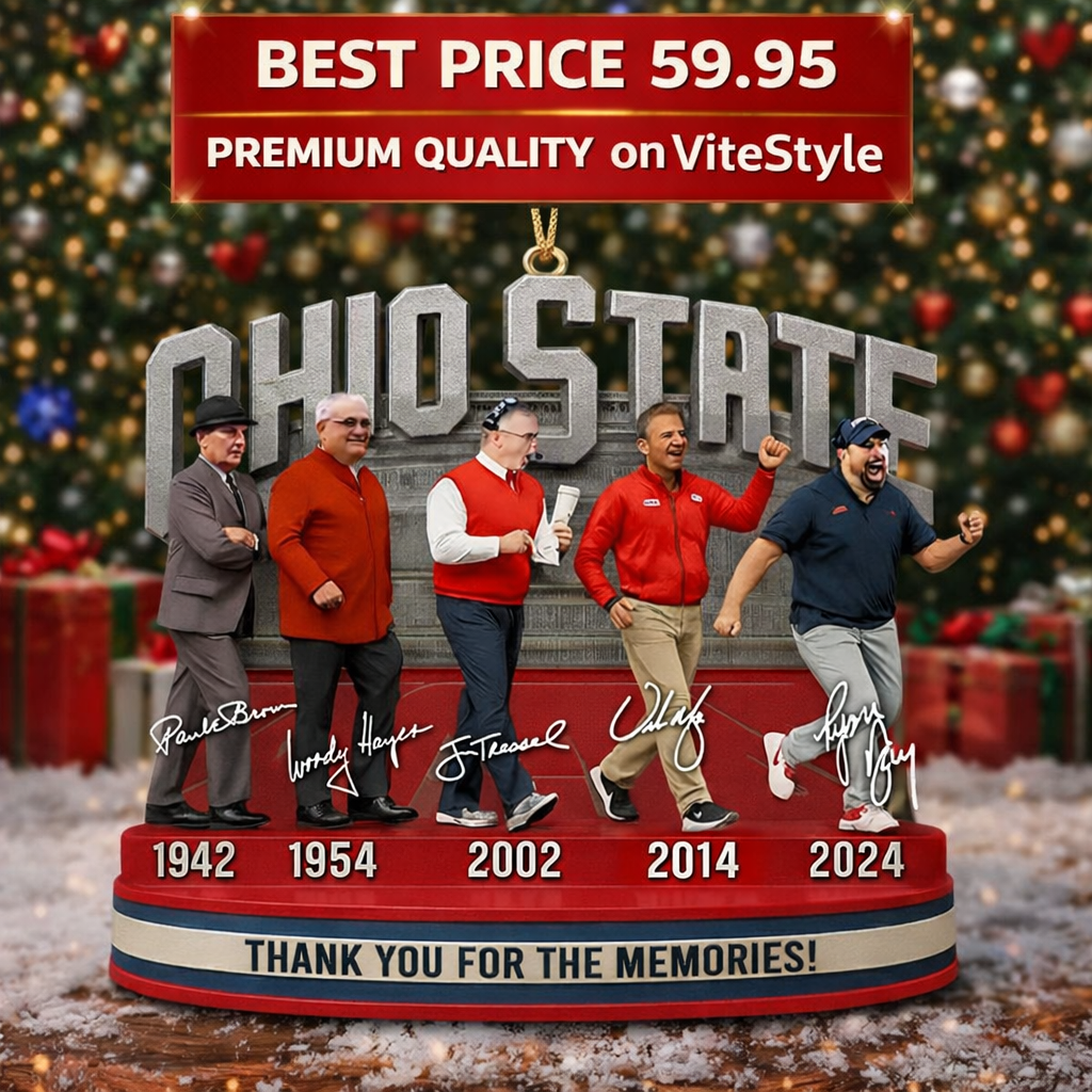 Ohio State Coachs Thank for memories Ornament