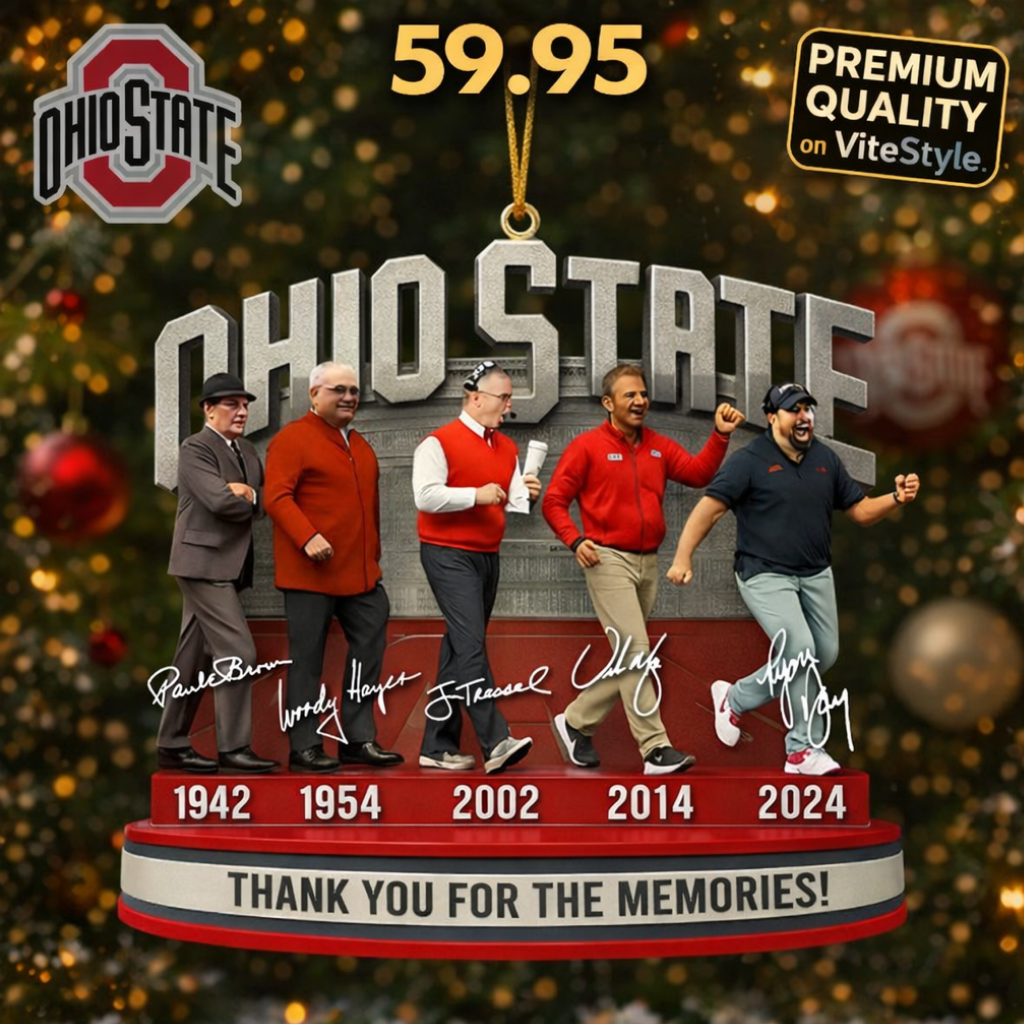 Ohio State Coachs Thank for memories Ornament