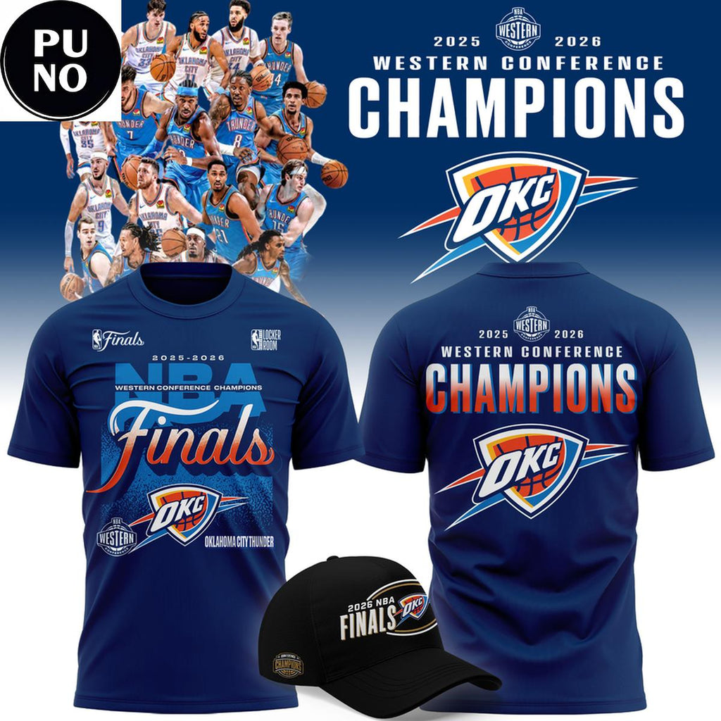 Oklahoma City Thunder 2026 NBA Finals Western Conference Champions T-Shirt