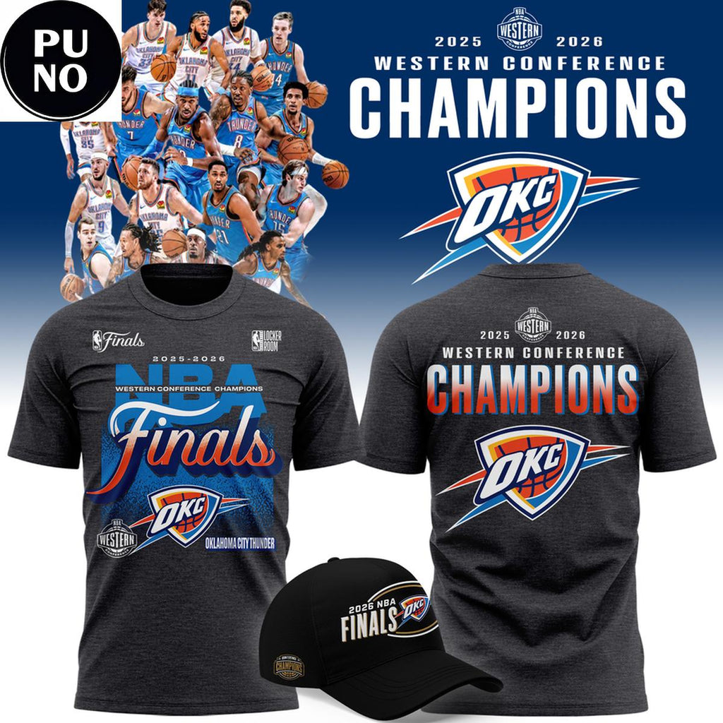Oklahoma City Thunder 2026 NBA Finals Western Conference Champions T-Shirt