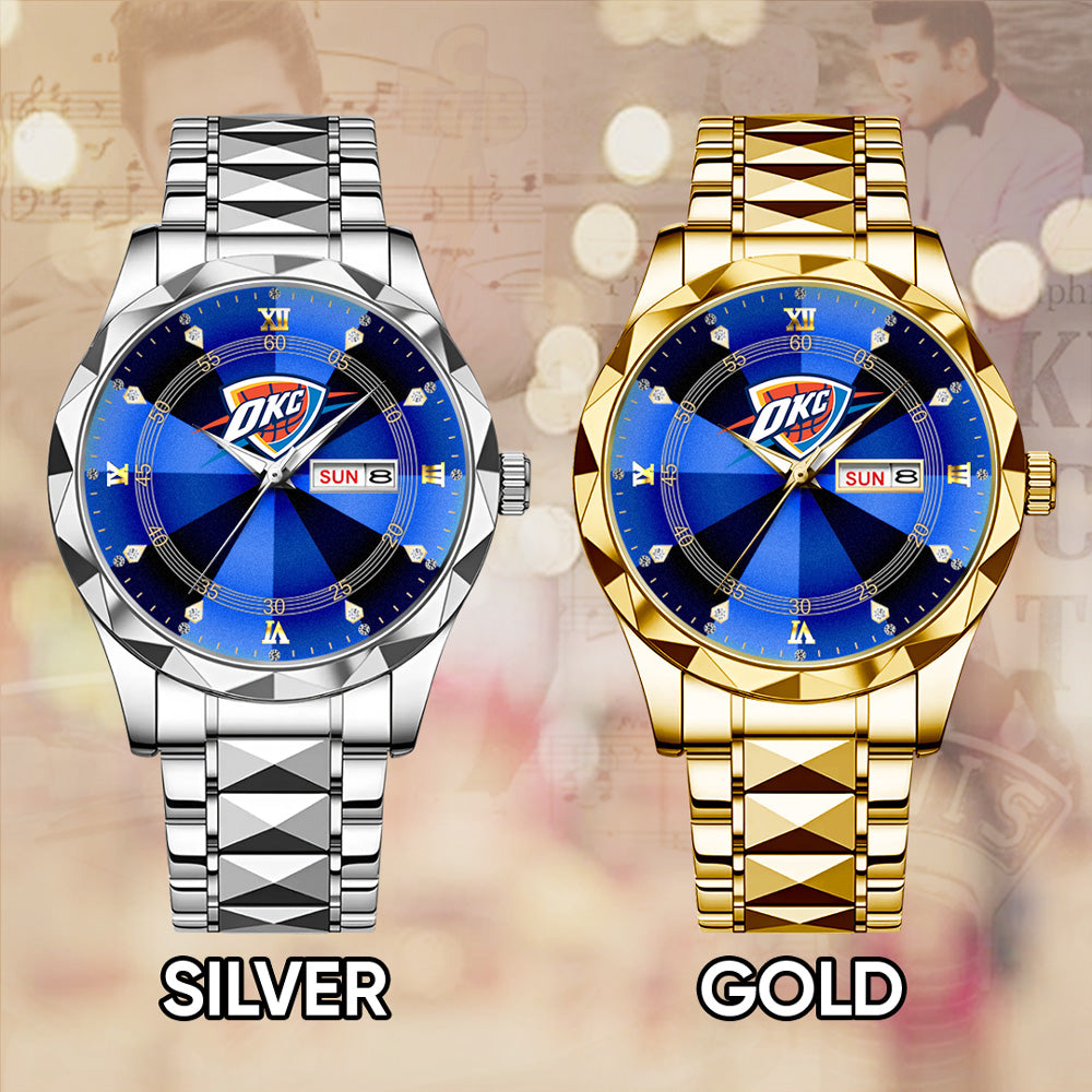 Oklahoma City Thunder 2025 NBA Champions Alloy Luxury Quartz Watch - GNE 3826