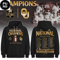 Oklahoma Sooners 2026 NCAA National Champions Roster Hoodie T-Shirt